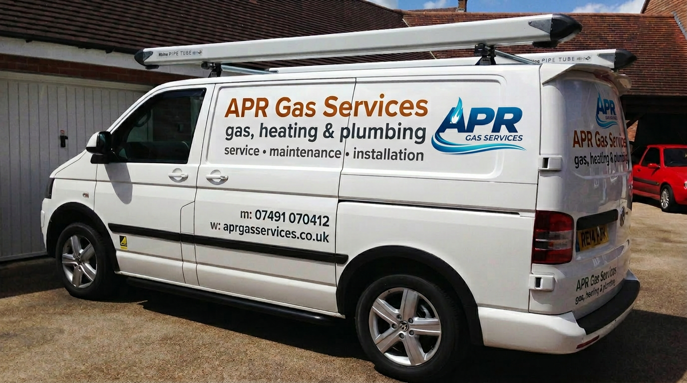 APR Gas Services van — Gas, Heating & Plumbing across Greater Manchester